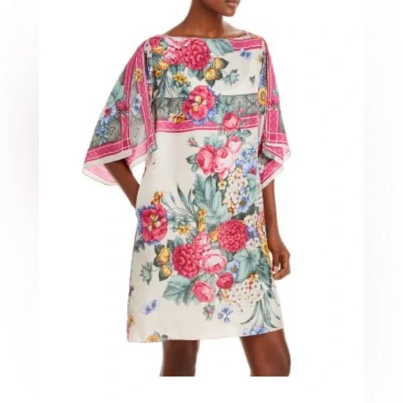 Johnny Was | Dresses | Nwt Johnny Was Sistine Leah Floral Silk Tunic Dress  Size S | Poshmark